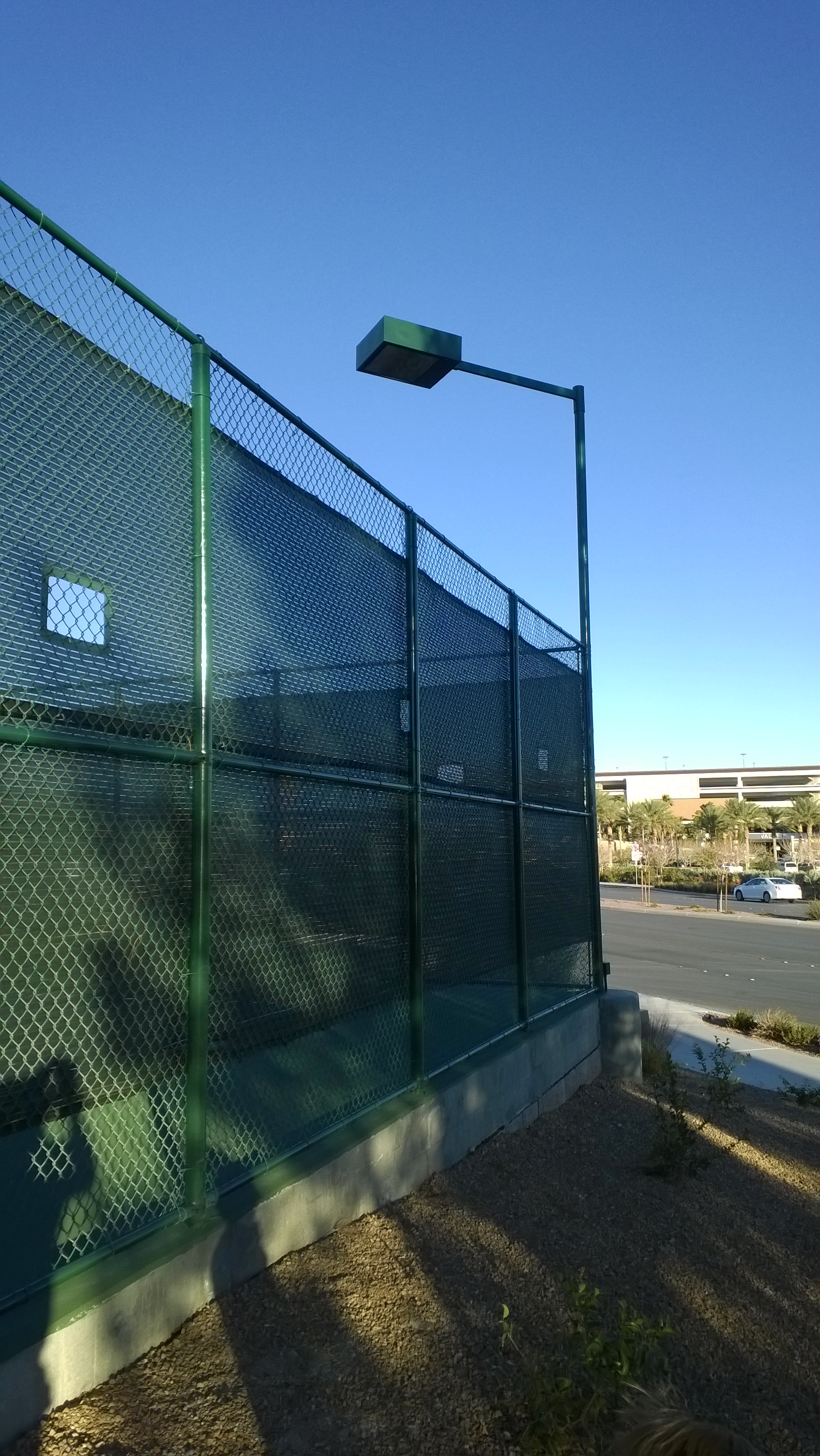 Aliante Community Tennis Court Expansion Light Poles and Fence Poles